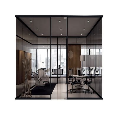 qualité  Modern Office Desks Building Interiors Privacy Film Fixed Partition Wall Meeting Room Studio Sreen Mall Shop With Door and Handles Lock usine